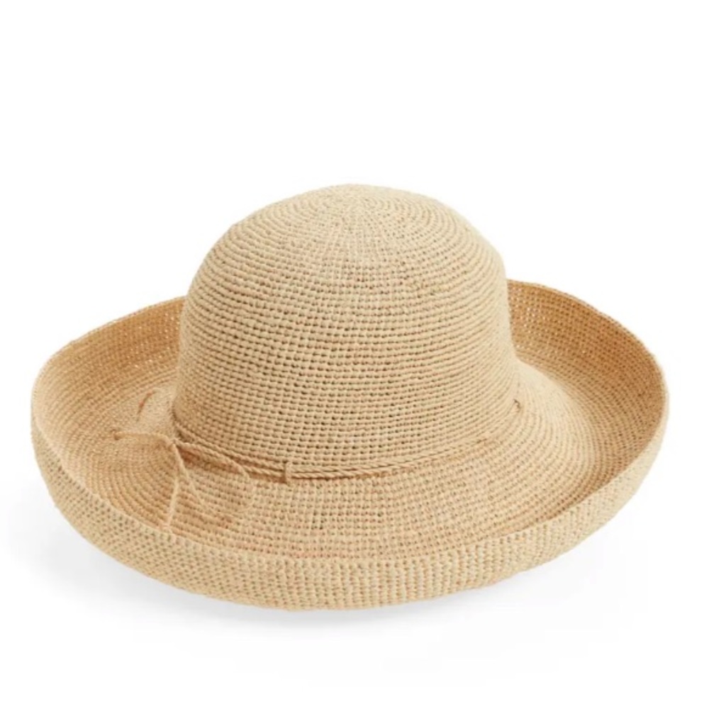 Helen Kaminski Province packable Raffia hat 12”